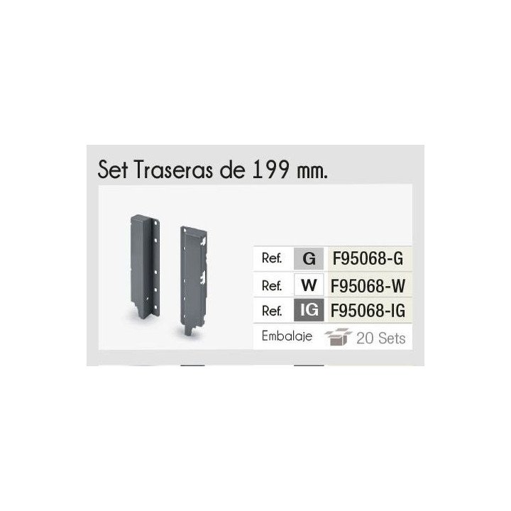 BARRA OLLERA 500mm.4PZ.+199 CONECTOR ANTRACITA