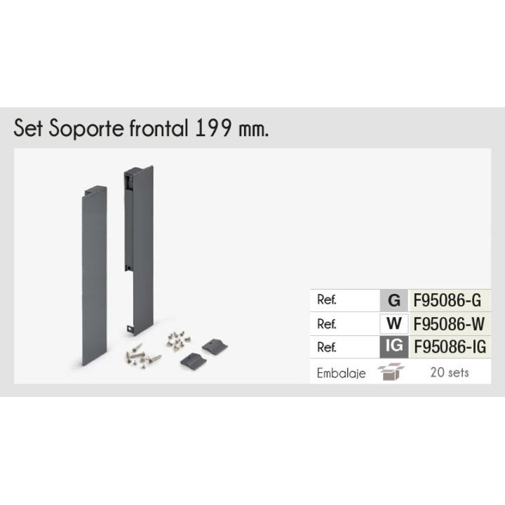 SET SOPORTE P/FRENTE INTERNO ADNBOX 199 ANTRACITA