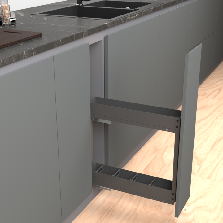 CANASTO EXT.M30- LUX PRO ANTRACITA SOFT
