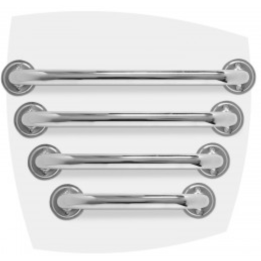 BARRAL DE SEGURIDAD CROMO 450mm